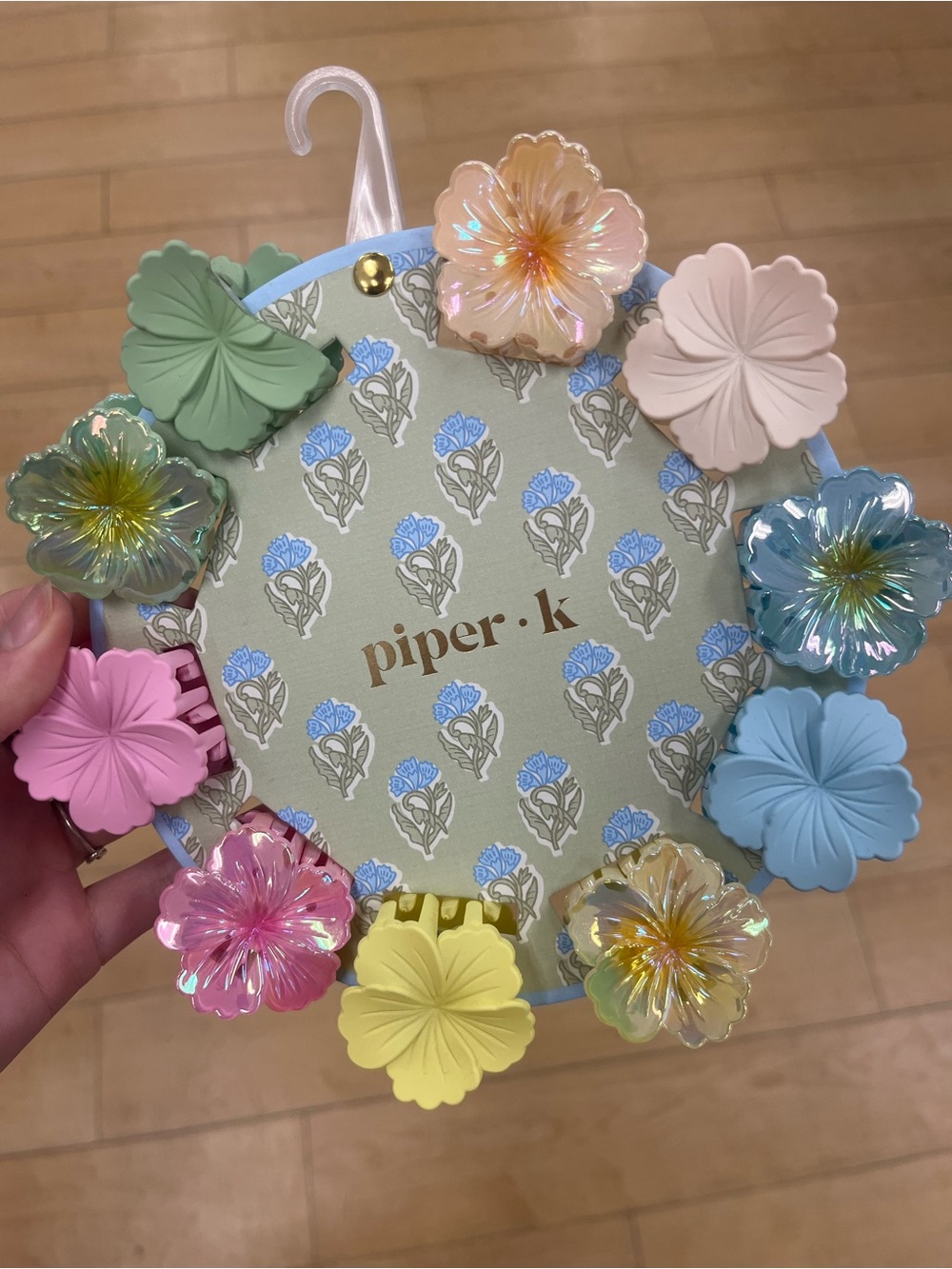 Piper K Floral Hair Clip Set - Pastel Multicolor